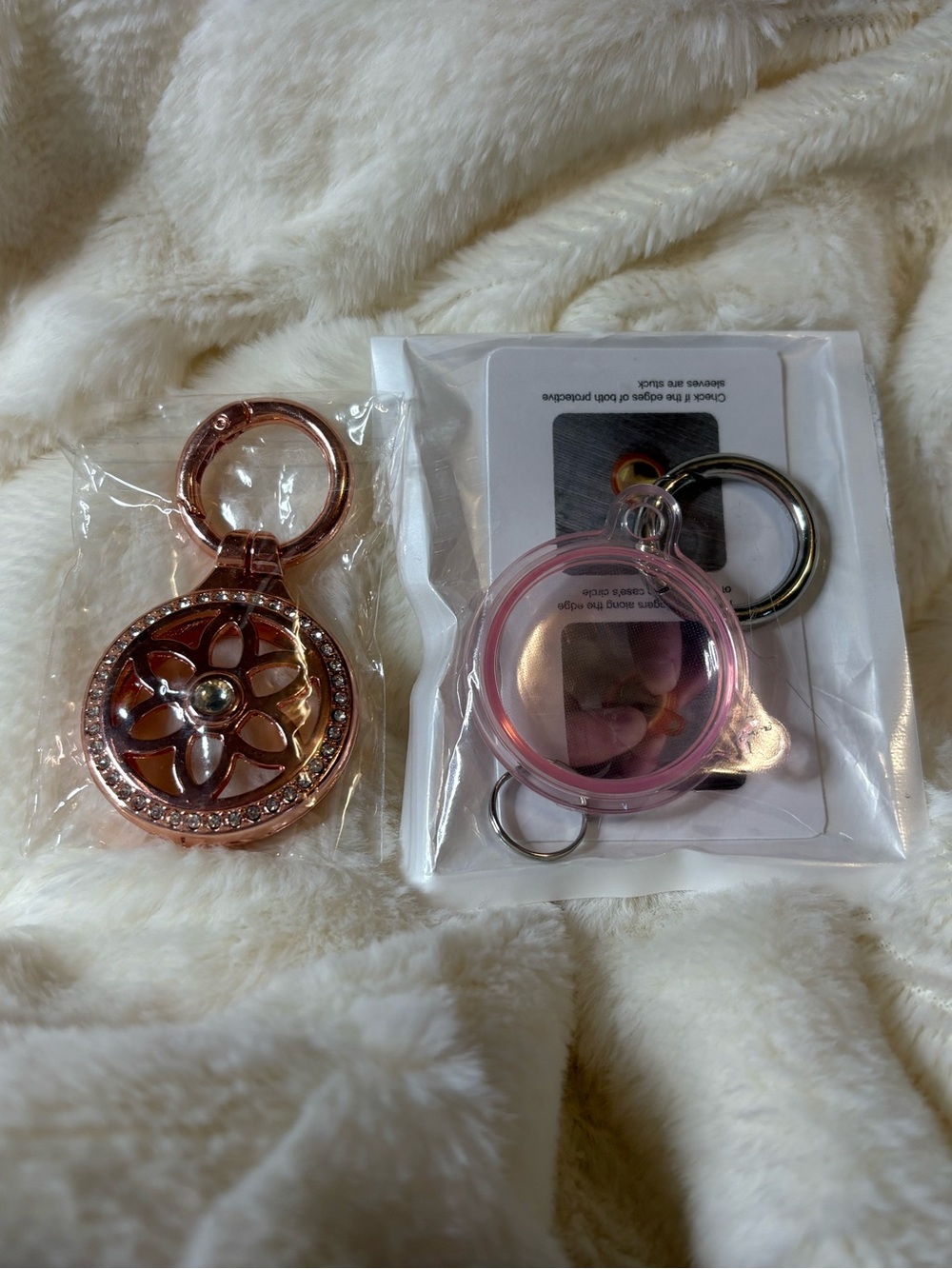 Decorative Rose Gold and Pink Air Tag Covers